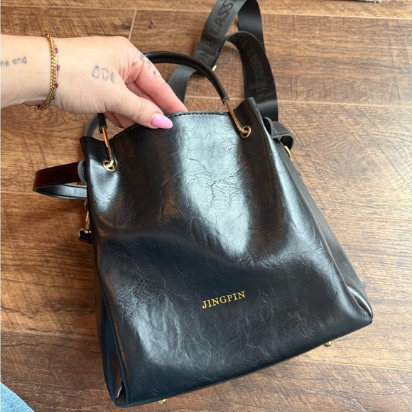 Jingpin Black Women's Satchel - Picture 5 of 5